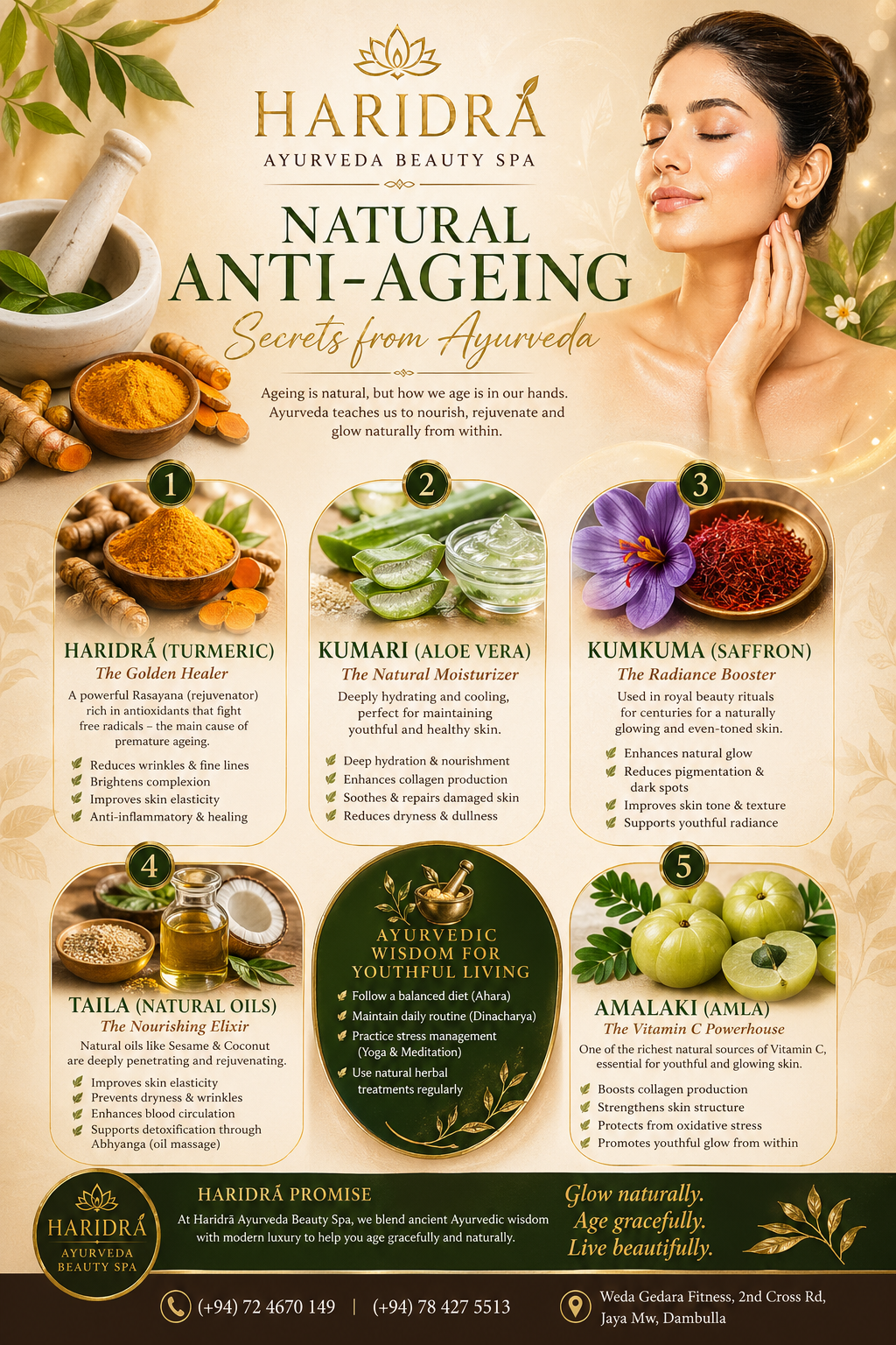 Harida Ayurveda beauty treatment visual